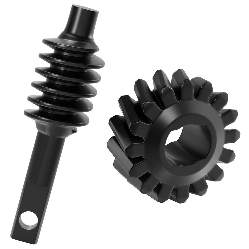 2/18T Differential Gear Steel Worm Gear Set For RC Crawler Upgrades Underride 11.3 Percent - Image 2