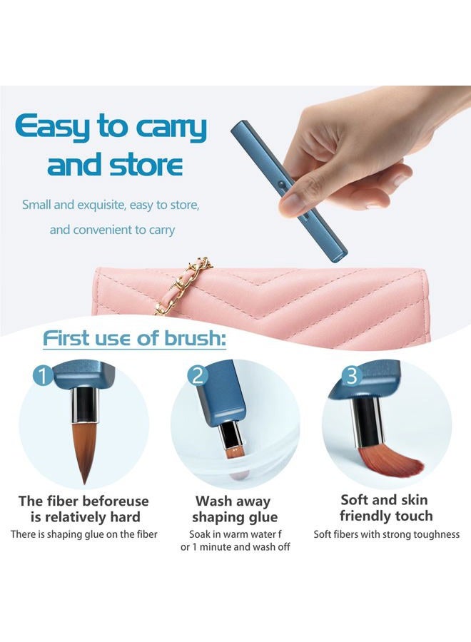 SruidyLady Retractable Dual-ended Lipstick Brush (Gold+Pink) - Image 4
