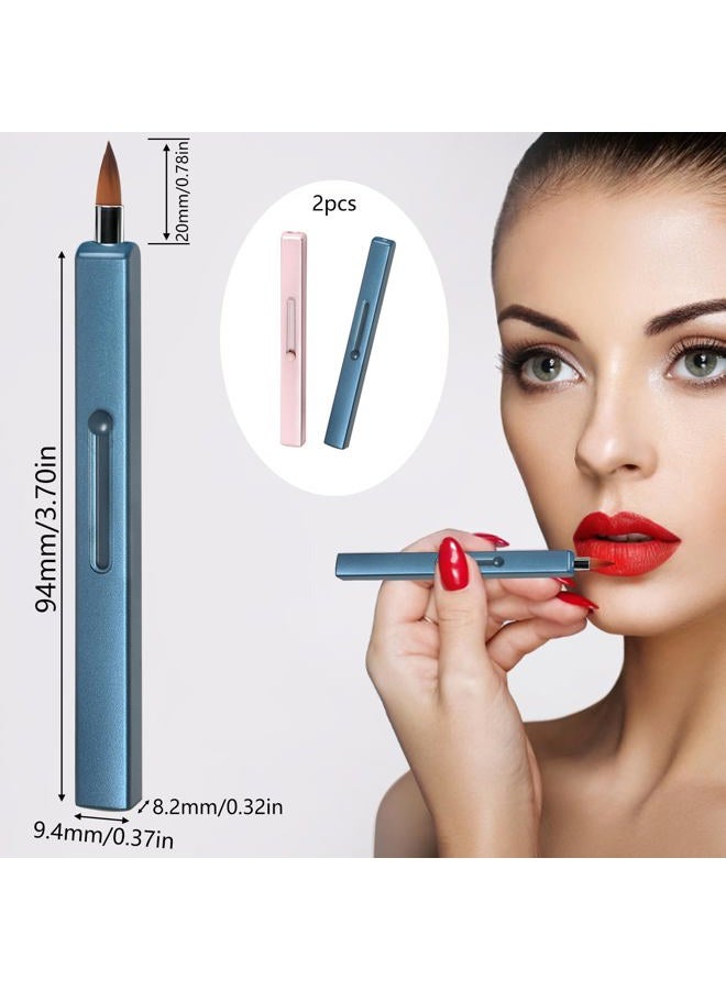 SruidyLady Retractable Dual-ended Lipstick Brush (Gold+Pink) - Image 5