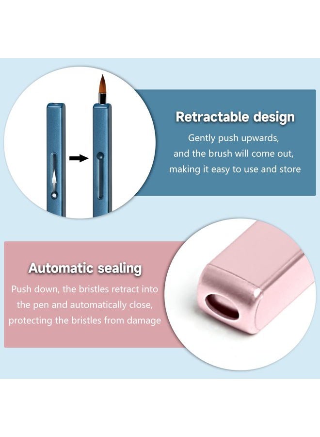 SruidyLady Retractable Dual-ended Lipstick Brush (Gold+Pink) - Image 3