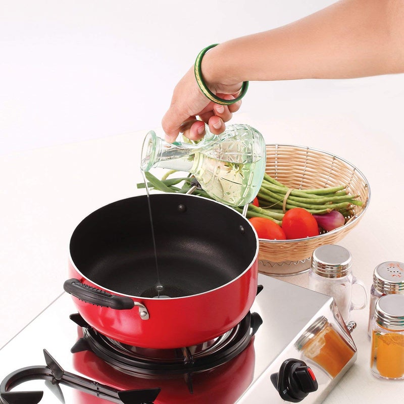 Nirlon Nirlon Non-Stick Gas Compatible Casserole 2 Piece Cookware Set - Image 2
