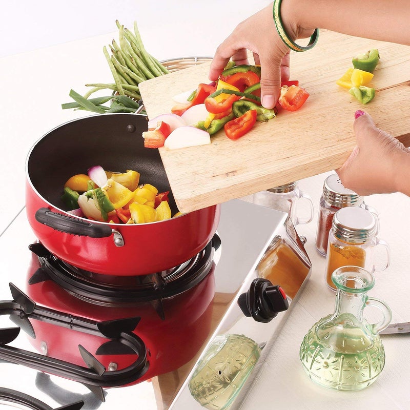 Nirlon Nirlon Non-Stick Gas Compatible Casserole 2 Piece Cookware Set - Image 3