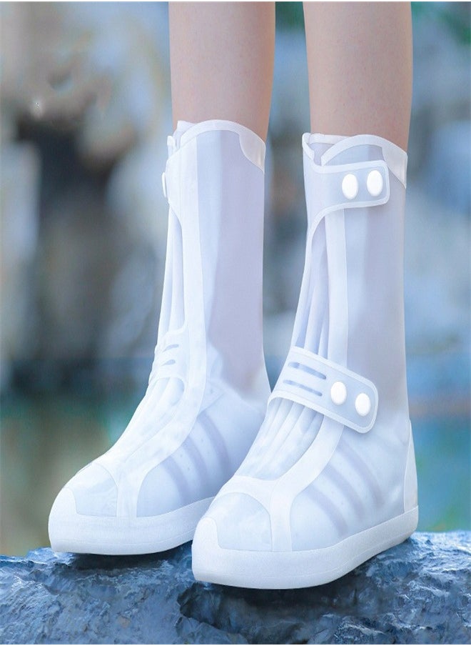 Loquat - Portable Anti Slip Rain Boot Cover White - Image 1