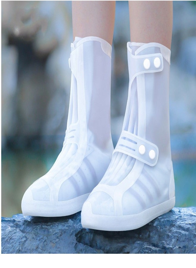 Loquat - Portable Anti Slip Rain Boot Cover White - Image 1