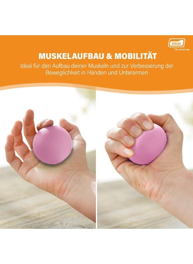 SISSEL Press Ball Soft For Hand And Finger Therapy Use For Muscles Mobility Pink - Image 1