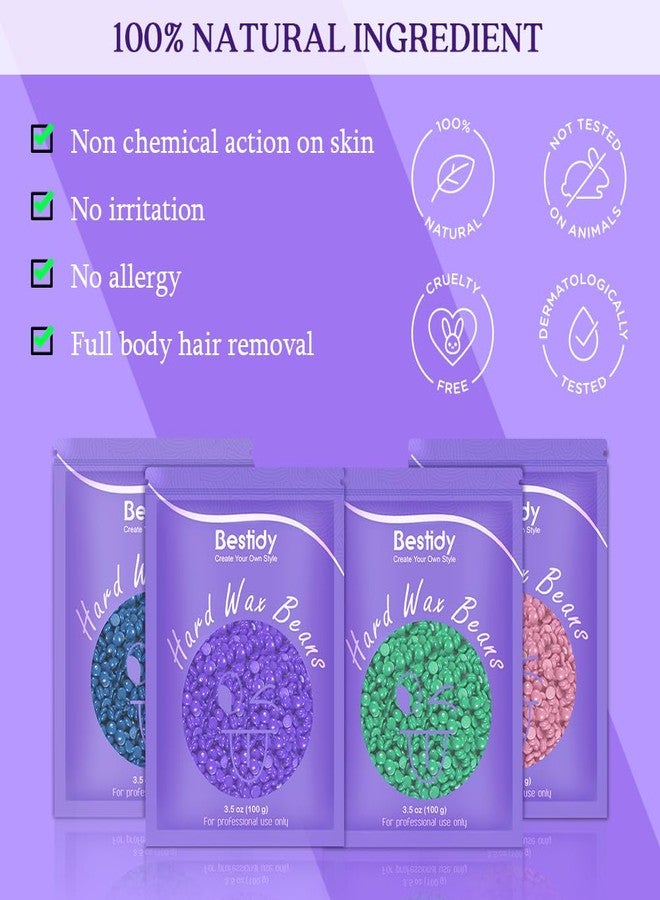 Bestidy Waxing Kit for Women & Men, Wax Warmer for Hair Removal with Digital Display, Beginner Friendly, At-Home Hair Removal Kit for Face, Bikini, Brazilian & Full Body with 40 Accessories - Image 5