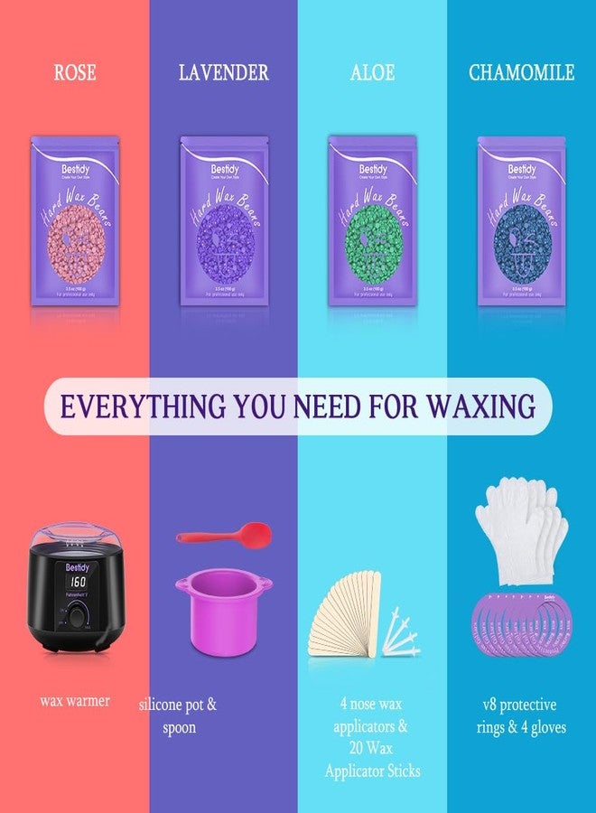 Bestidy Waxing Kit for Women & Men, Wax Warmer for Hair Removal with Digital Display, Beginner Friendly, At-Home Hair Removal Kit for Face, Bikini, Brazilian & Full Body with 40 Accessories - Image 2