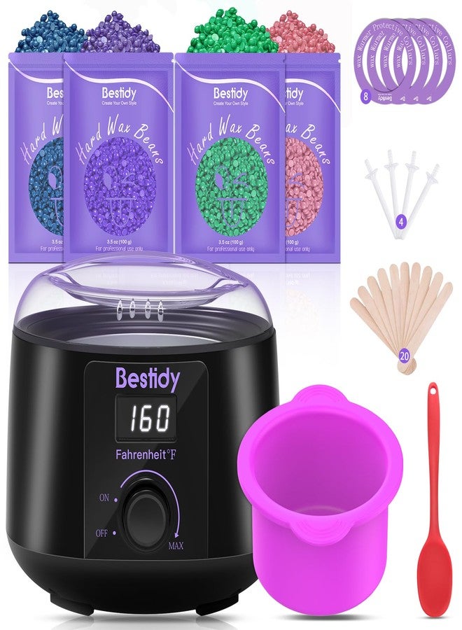 Bestidy Waxing Kit for Women & Men, Wax Warmer for Hair Removal with Digital Display, Beginner Friendly, At-Home Hair Removal Kit for Face, Bikini, Brazilian & Full Body with 40 Accessories - Image 1