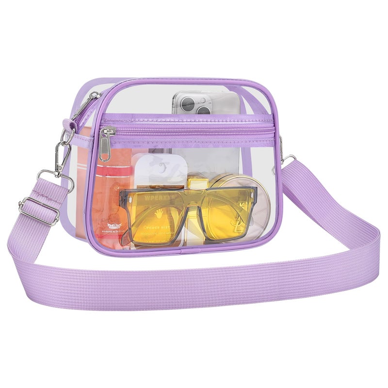 USPECLARE Clear Bag for Stadium Events Clear Sports Fan Handbags Purses with Adjustbale Strap for Concerts Festivals Game Day - Image 2