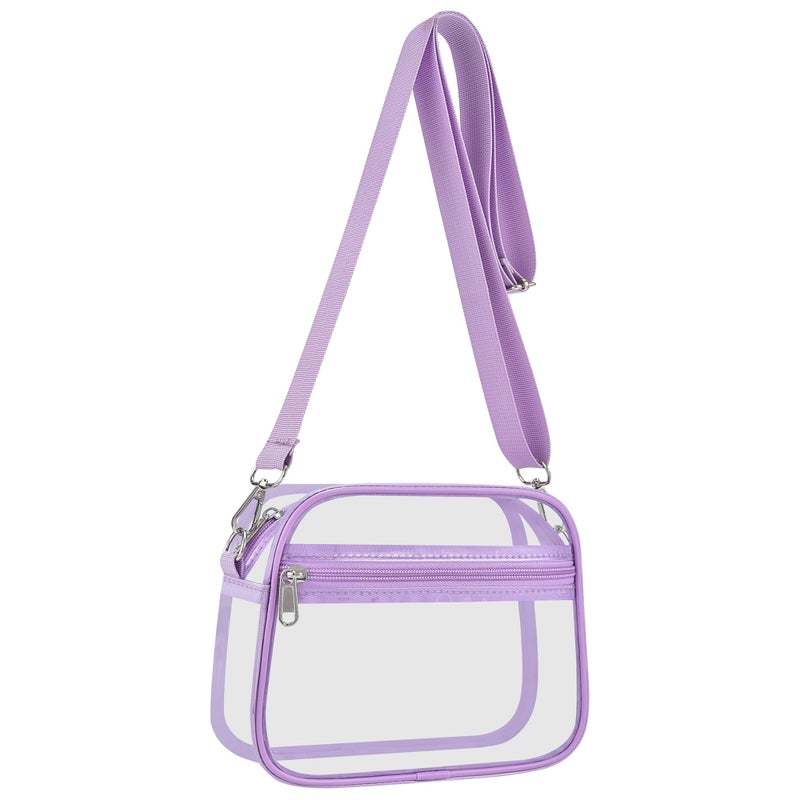 USPECLARE Clear Bag for Stadium Events Clear Sports Fan Handbags Purses with Adjustbale Strap for Concerts Festivals Game Day - Image 1