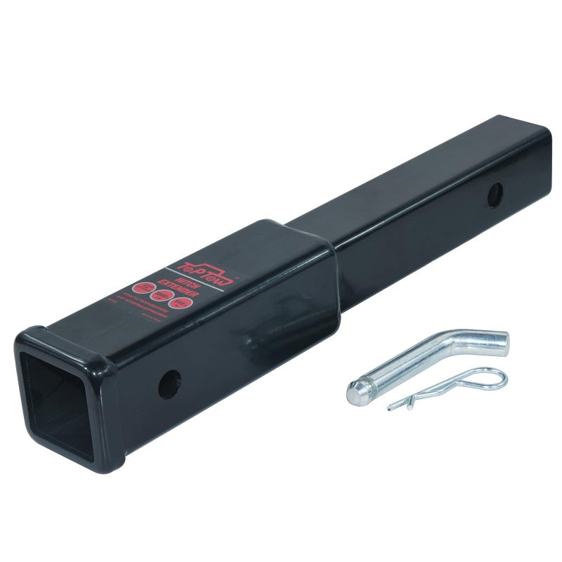 TOPTOW Trailer Hitch Extender 12inch Extension Length Fits 2inch Receiver 3500lbs 58 inch Hitch Pin and Clip Included