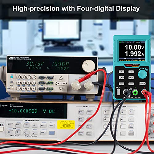 Kiprim Programmable DC Power Supply (0-30 V 0-10 A) 110V Input High Precision 4-Digit Multiple Protection with PC Software and USB Charging - Image 5