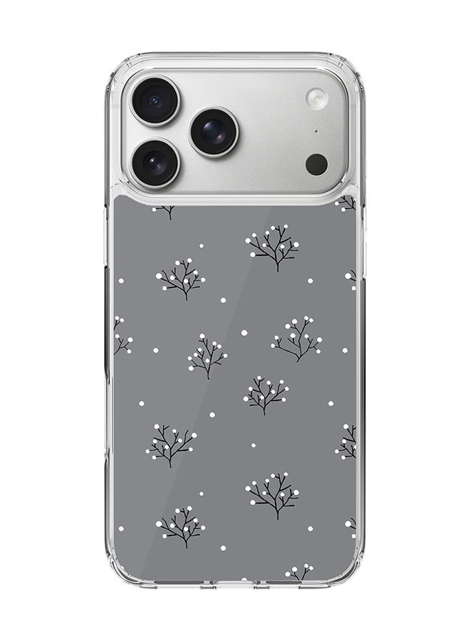 Stylizedd Classic Clear MagSafe Case for iPhone 17 Pro Max , Hybrid Soft Case Flexible Edges Anti Drop TPU PC Gel Thin Transparent Cover [ Designed for iPhone 17 Pro Max ] - Winter Splinter Full Print - Image 1