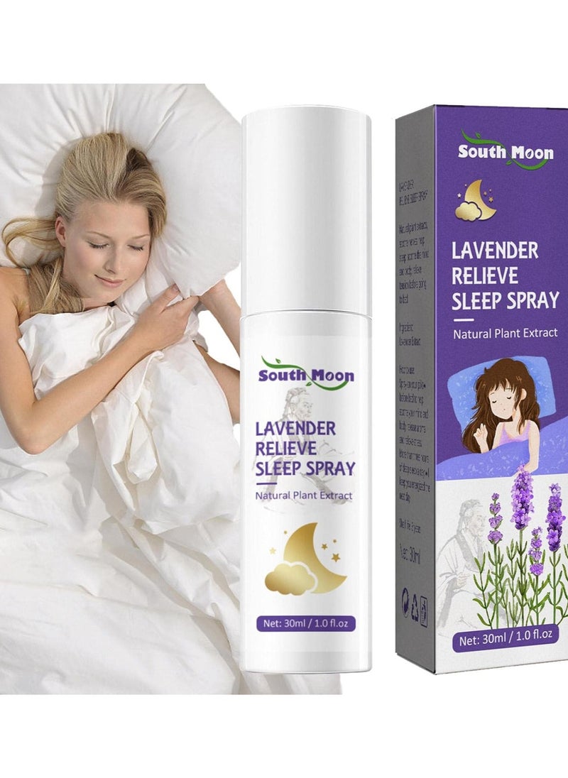 SOUTH MOON - Sleep Pillow Spray | 30 ml Sleep Pillow Spray with Natural Ingredients and Lavender Essential Oil – Lavender Pillow Mist creates a very Fanelod atmosphere - Image 1