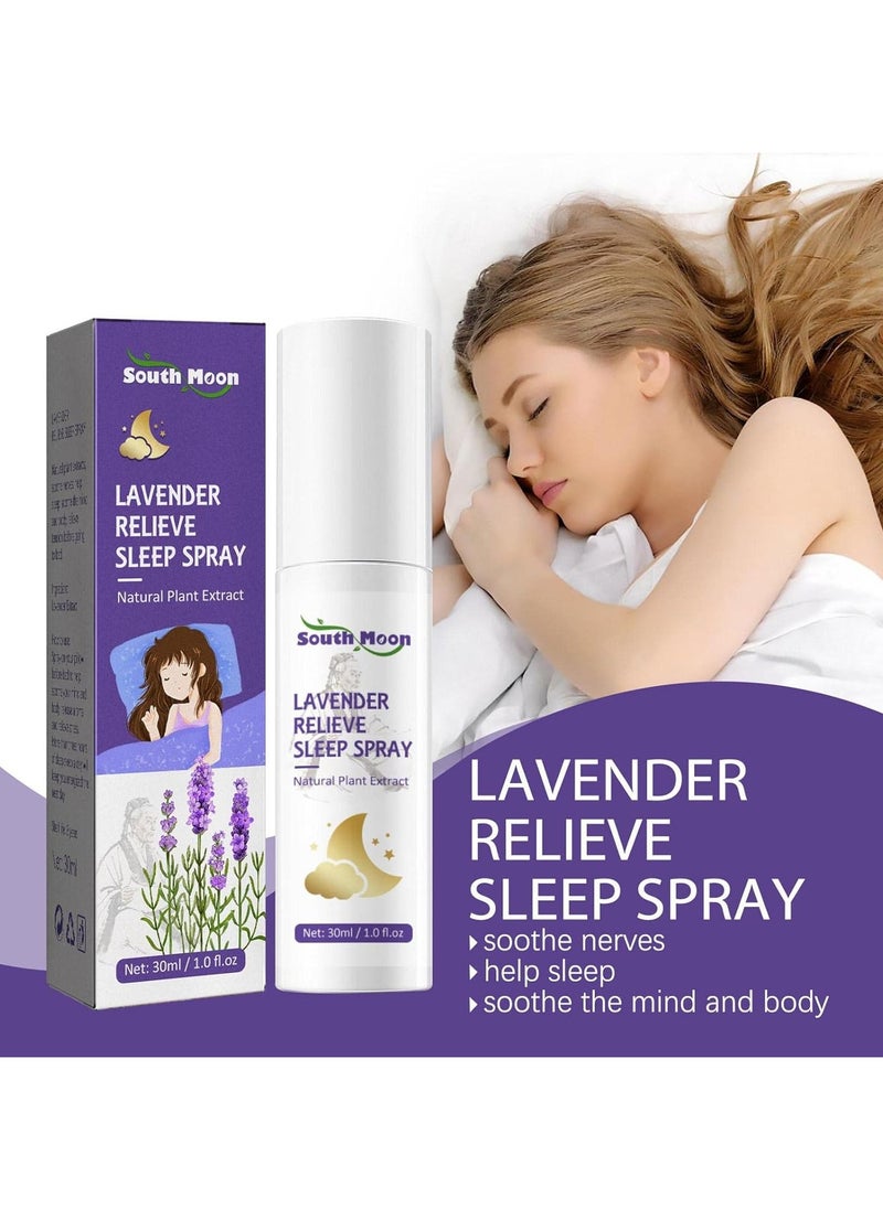 SOUTH MOON - Sleep Pillow Spray | 30 ml Sleep Pillow Spray with Natural Ingredients and Lavender Essential Oil – Lavender Pillow Mist creates a very Fanelod atmosphere - Image 1