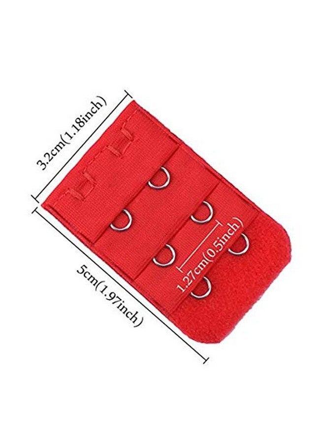 ericotry 20Pcs Assorted Colors Women 3 Row 2 Hook Adjust Bra Strap Extenders Bra Extension Straps Spacing Bra Underwear Strap Hook Hanger Clasp - Image 5