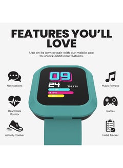 iTouch Flex Series Smartwatch With Interchangeable Case And Strap Green Case Green Silicone Strap  - Image 5