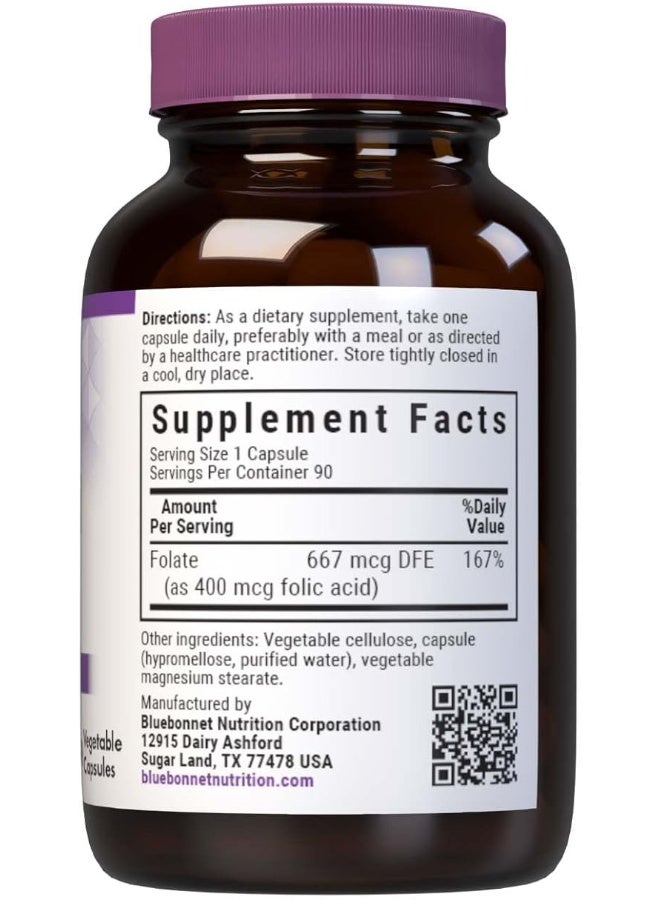 Blue Bonnet حمض الفوليك Bb 400 ملغ 90 كبسولة #449 - Image 2
