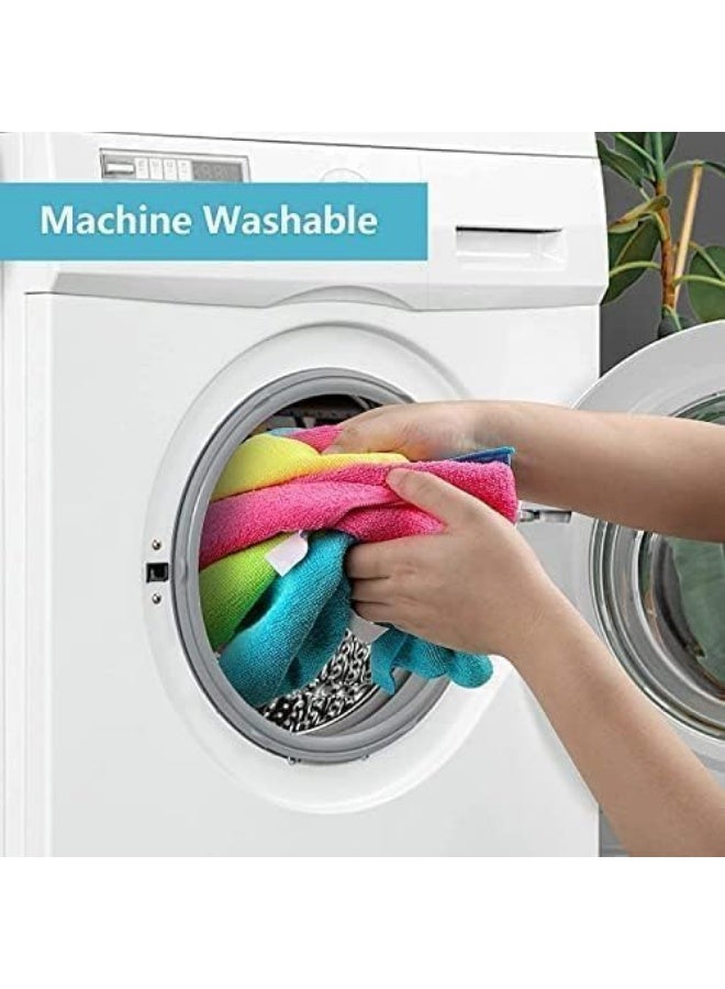 20 Count Premium Microfiber Cleaning DRY Wipes Box, Machine Washable, Reusable, Multi-Purpose Microfiber Towels for Kitchen,Car & Bathroom, Easy Cleaning All Surfaces (Pink) - Image 3
