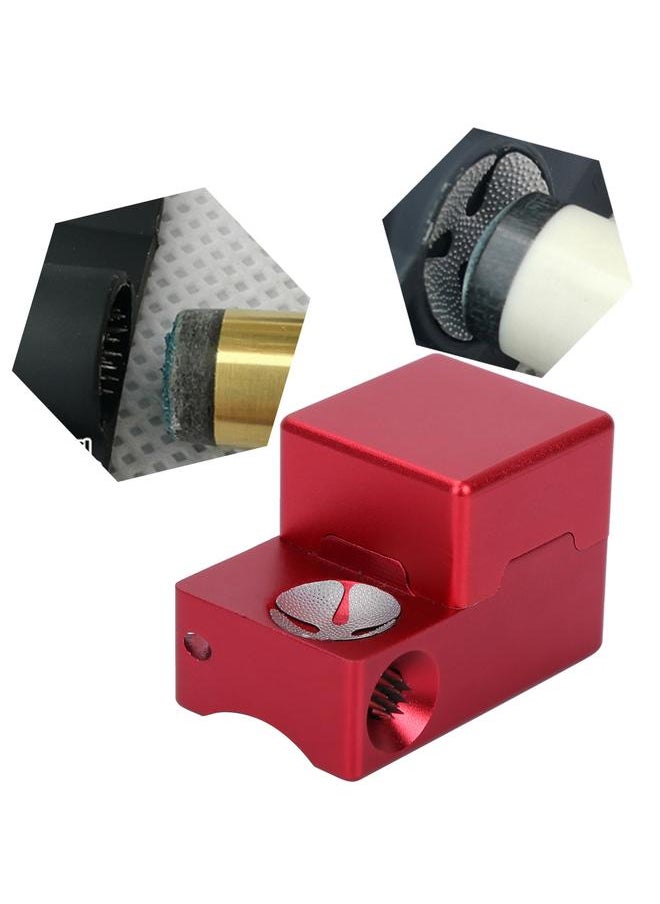 Thoraya 4 In 1 Multi-function Billiard Cue Tip Polishing Machine Tips Shaper Chalk Holder(red)  - Image 5
