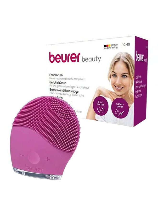 NIBEMINENT Facial Massage Brush Pink 8.2x7.7x3.1cm - Image 2