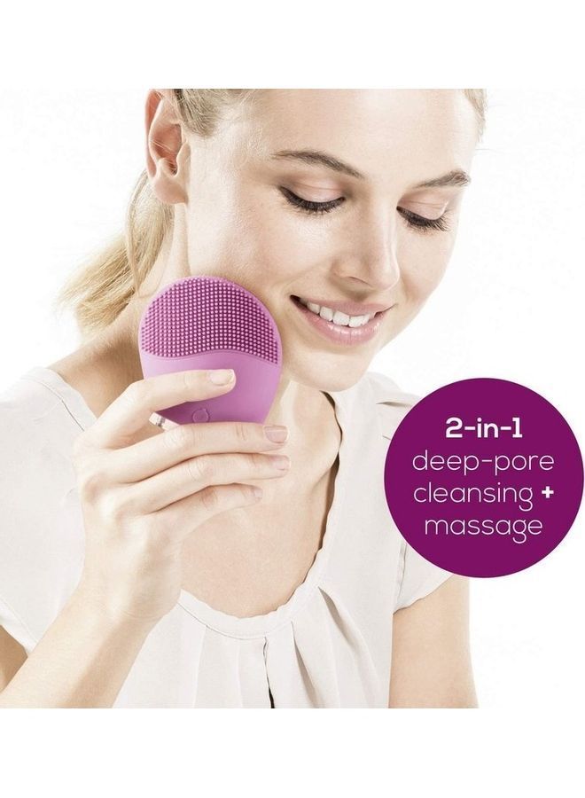 NIBEMINENT Facial Massage Brush Pink 8.2x7.7x3.1cm - Image 3