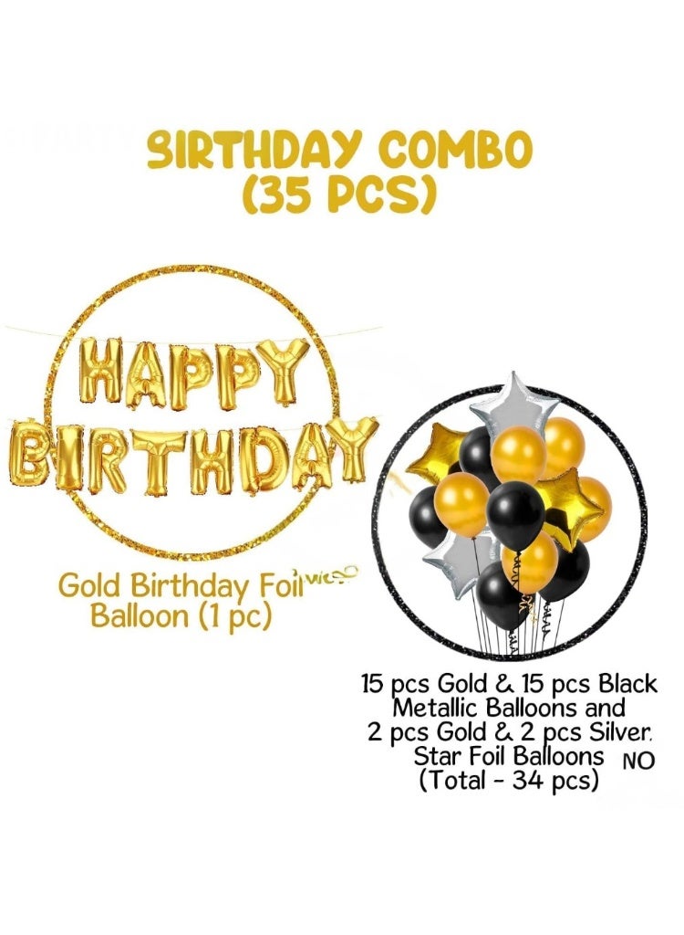 35 Pcs Happy Birthday Combo Set For Birthday Decoration/Birthday Party Supplies - Image 2