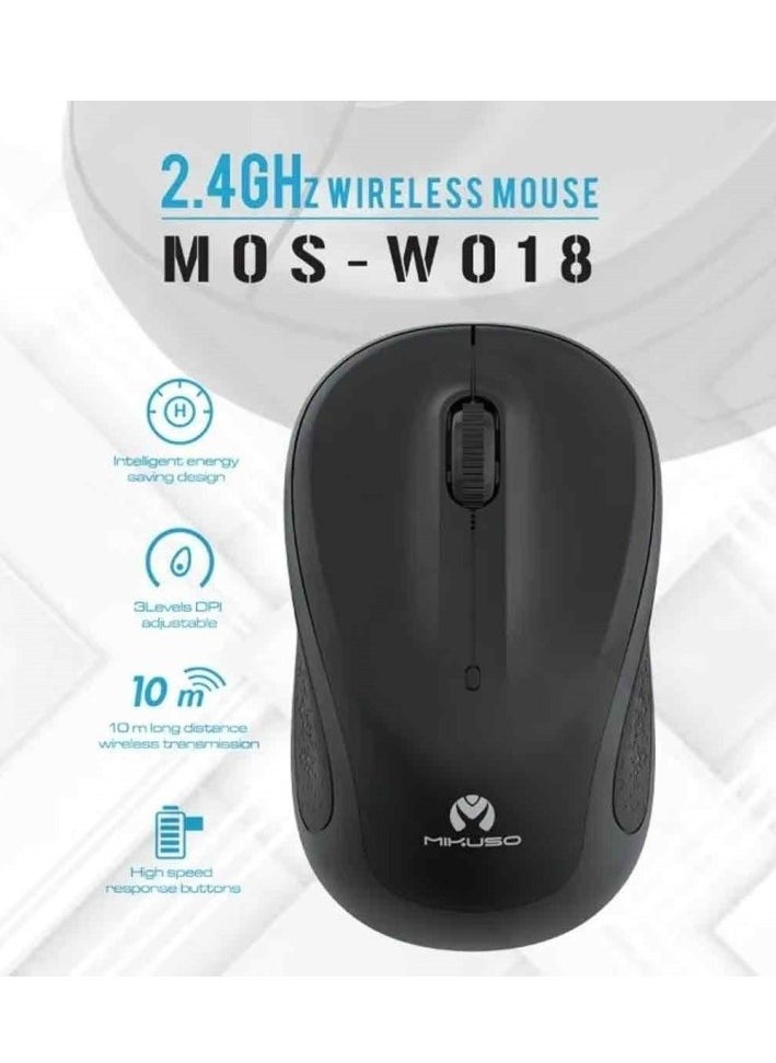 MIKUSO Mikuso MOS-W018  2.4Ghz Wireless USB Optical Mouse  - Image 1