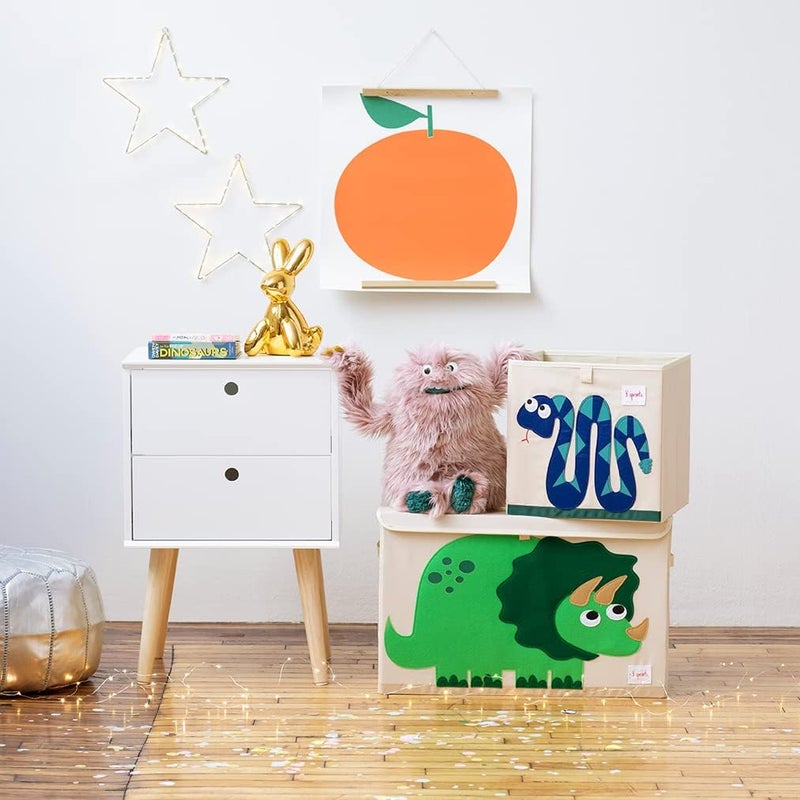 3 sprouts (Dino) - 3 Sprouts Kids Toy Chest, Large Storage for Boys and Girls Room, Dino - Image 4