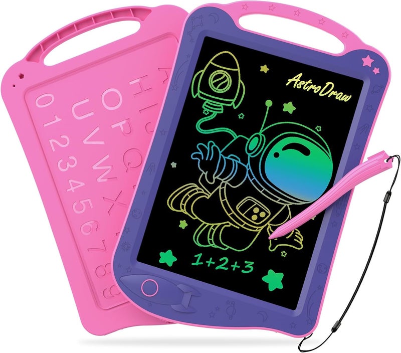 HOMESTEC AstroDraw Space1 Children's Drawing Boards Doodle Board Children's Toy for 2 3 4 5 6 Years Old Boys Girls Gifts (Purple/Pink) - Image 1