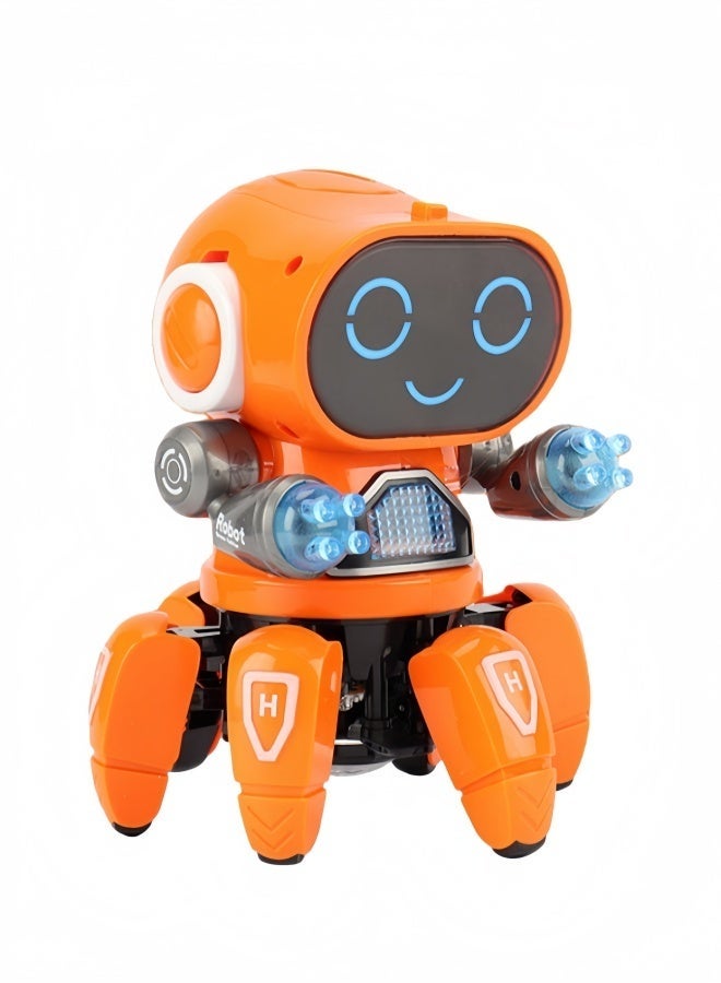 Dancing Robot Toy with Flashing Lights & Music, Creative Remote Control Moving Toy with Cute Appearance, Ideal Birthday Holiday Gift for Kids Boys Girls - Image 1