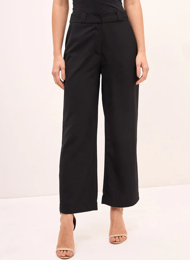 Salt Attire SALT ATTIRE Women Tailored High-Rise Parallel Trousers