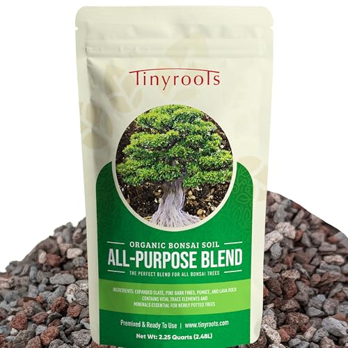 Bonsai Outlet Bonsai Soil Mix by Tinyroots - All Purpose Bonsai Soil Mix Ready to Use Blend, Used for All Varieties of Bonsai Trees, 2.25 Quarts - Image 1