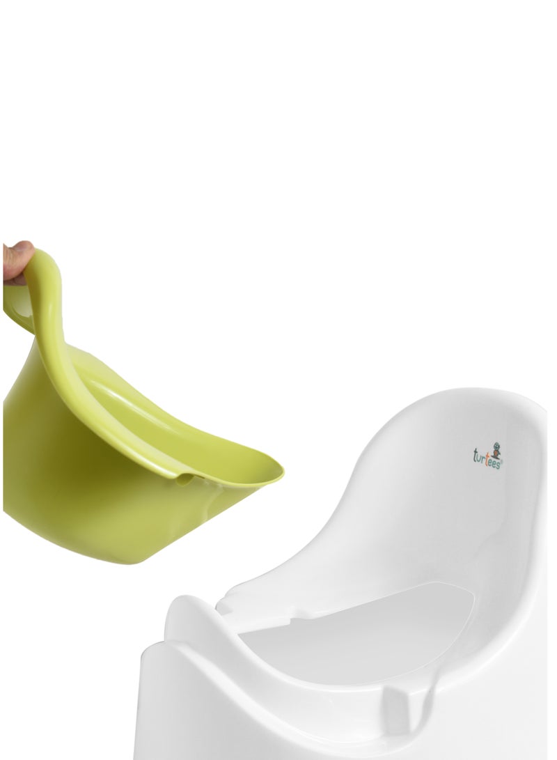 turtees® BabyToddler Toilet Training Potty Chair with Built-in Splash Guard, Slip-Resistant Base, and Removable Bowl - Perfect Size Kids Potty for Toddlers 18 Months & above - Image 2