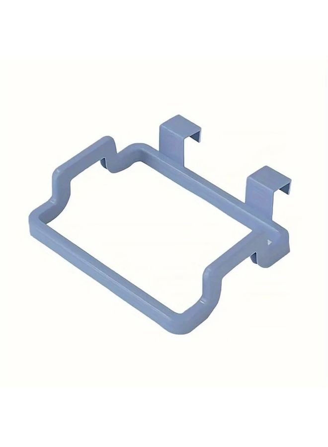 Blue Cabinet Door Trash Rack Easy Install Space Saving Garbage Bag Holder - Image 1