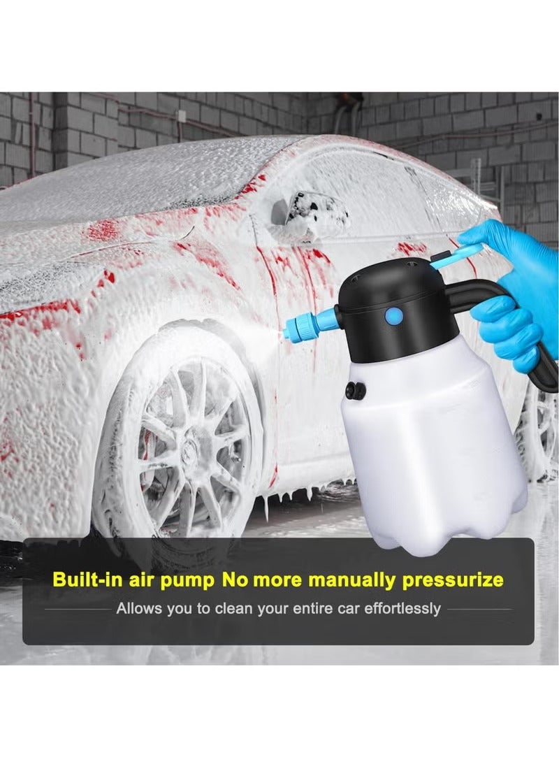 Y&D Foam Sprayer 1.8L Cordless Handheld Electric Pressurized Foam Sprayer, USB Rechargeable Battery Powered Foam Cannon, Foam Spray Bottle for Home, Garden, Car Washing & Cleaning - Image 3