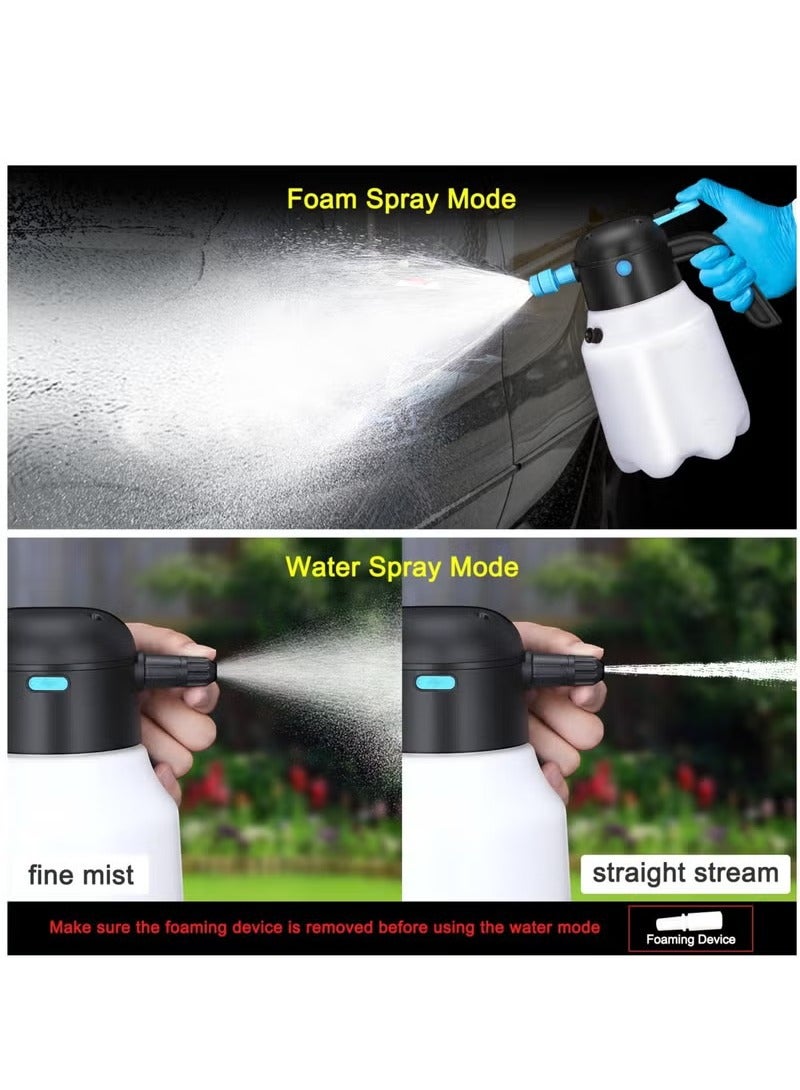 Y&D Foam Sprayer 1.8L Cordless Handheld Electric Pressurized Foam Sprayer, USB Rechargeable Battery Powered Foam Cannon, Foam Spray Bottle for Home, Garden, Car Washing & Cleaning - Image 5
