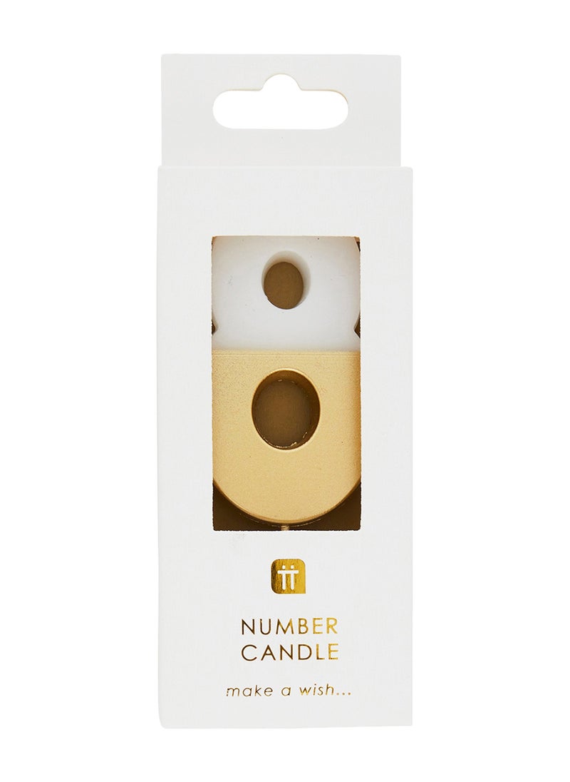 Talking Tables Talking Tables 8 Number Birthday Candles, Gold Candle for Cake Decoration, Candle for Birthday Cake Topper, Anniversary Cake Number Candle. Candles stick for special occasions such as birthdays and Anniversaries.  - Image 3