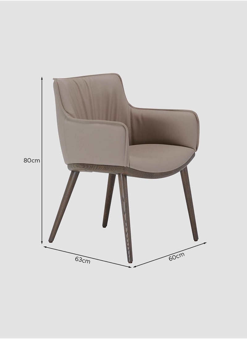 AL HUZAIFA FURNITURE - Latasha Dining Chair In Microfiber Leather - Image 1