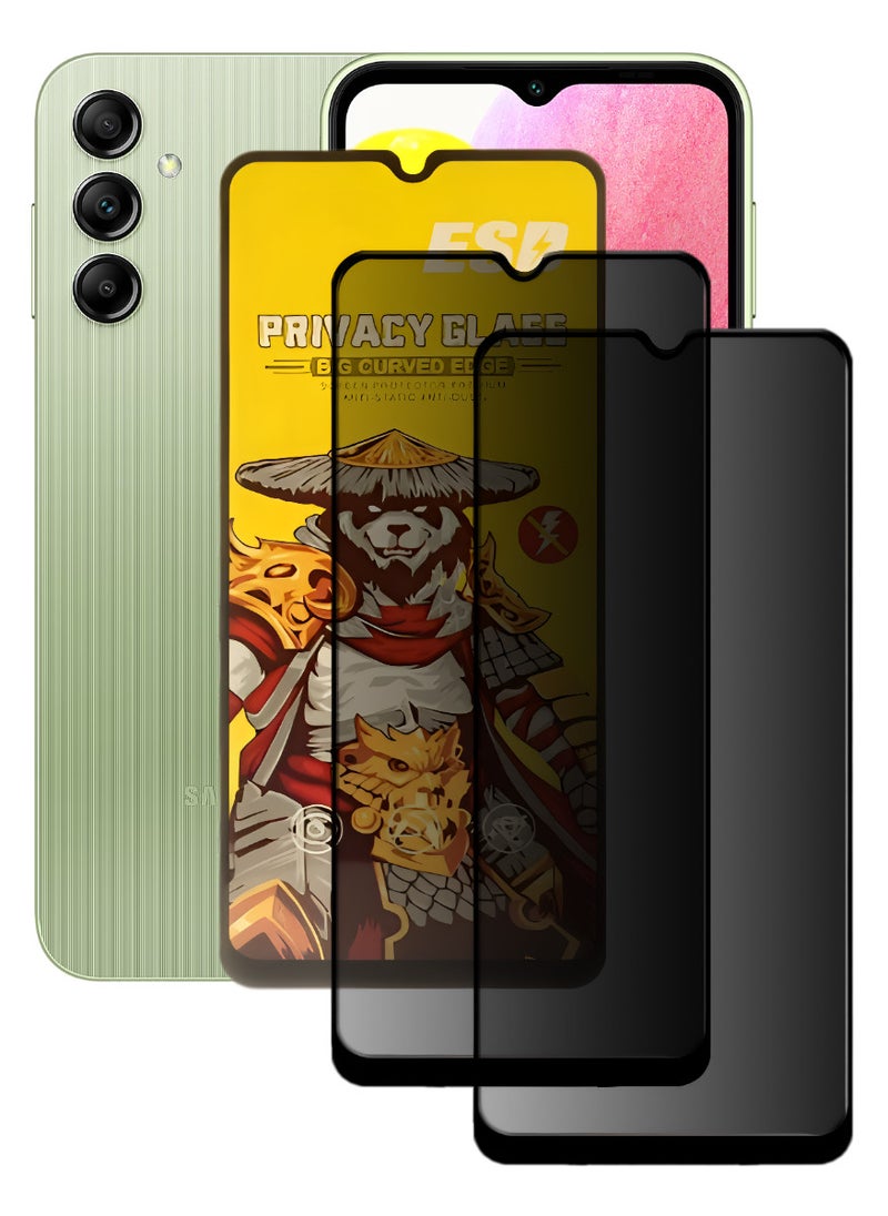 ESD 2 Pieces Tempered Dustproof Glass Screen Protector Compatible For Samsung Galaxy A14 - Image 1