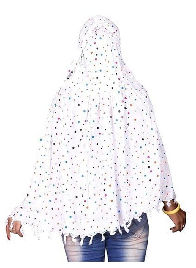 FLUZOV Women's Pure Cotton Long Scarves Scarf Cum Mask usable for Driver Anti Pollution Full Face Cover With UV Sun Rays Protection - Image 2