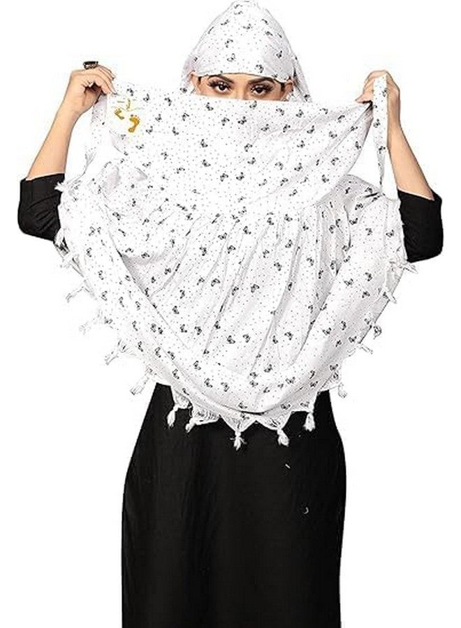 FLUZOV Women's Pure Cotton Long Scarves Scarf Cum Mask usable for Driver Anti Pollution Full Face Cover With UV Sun Rays Protection - Image 1