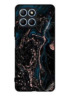 Protective Case Cover For Honor X8 5G Marble & Plain Combination Pattern