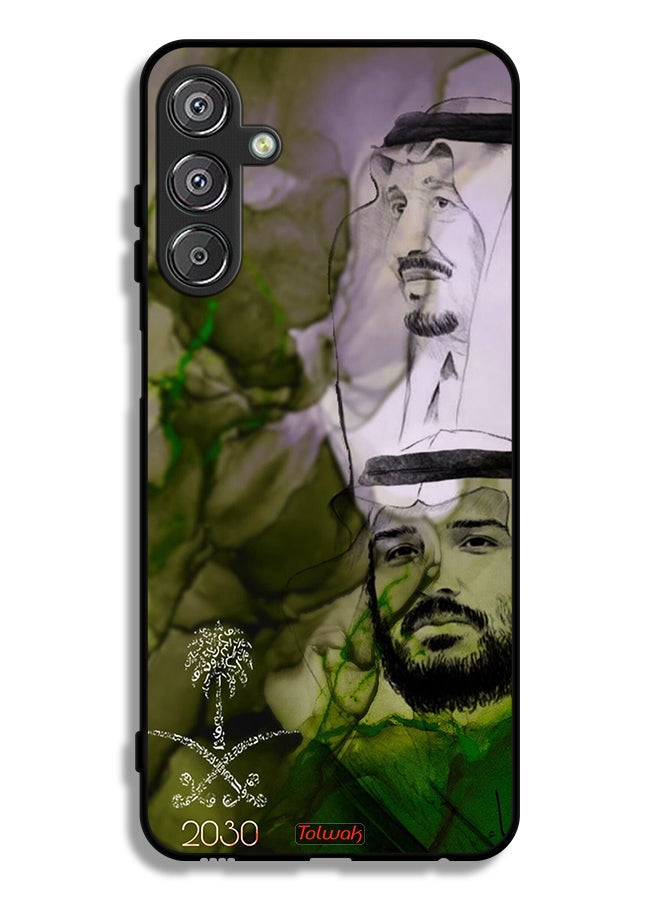 Tolwak Samsung Galaxy M15 5G Protective Case Cover King Salman And Crown Prince Muhammad Art Poster - Image 1
