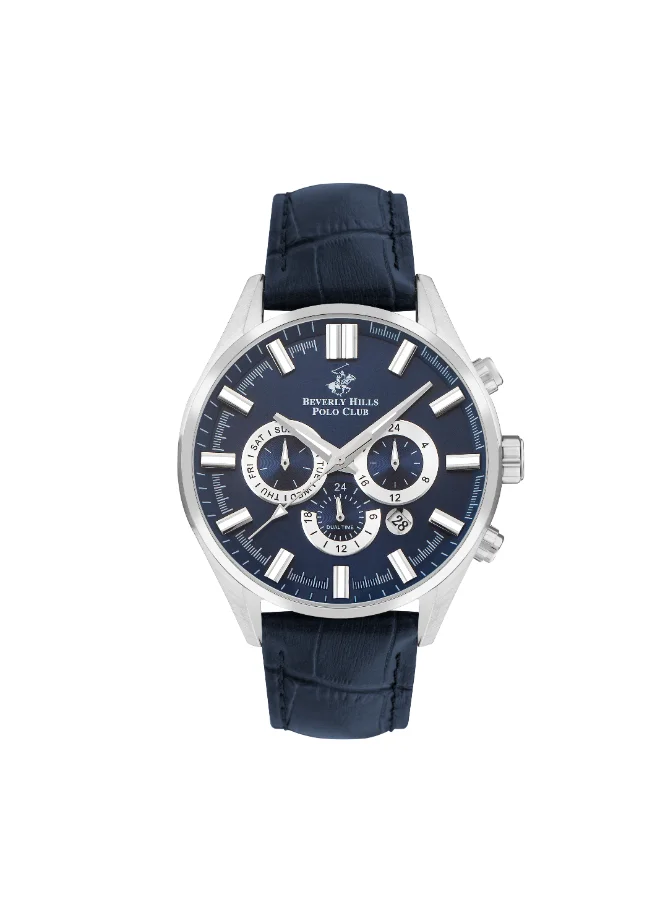 بيفرلي هيلز بولو كلوب BEVERLY HILLS POLO CLUB Men's Multi Function Dark Blue Dial Watch - BP3504X.399