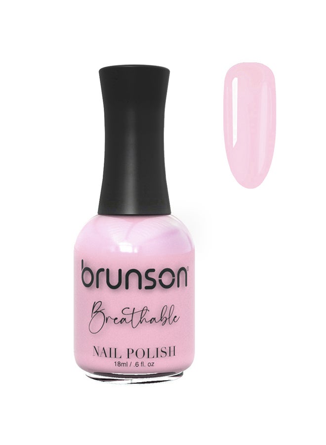 brunson Breathable Nail Polish Halal nail polish Wudu friendly Quick-Dry Vegan long lasting but easy peel off   18ml BH044
