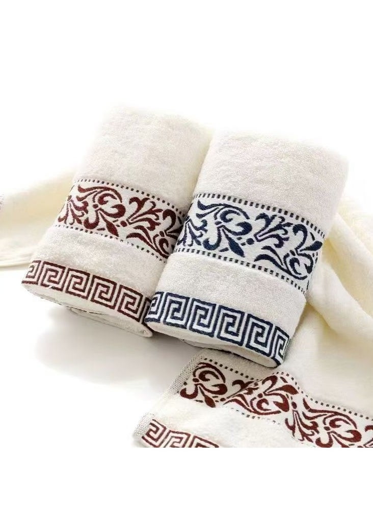 General 4-pack men's and women's face wash and shower towels, soft, absorbent, lint-free, easy to wring out pure cotton towels  - Image 4