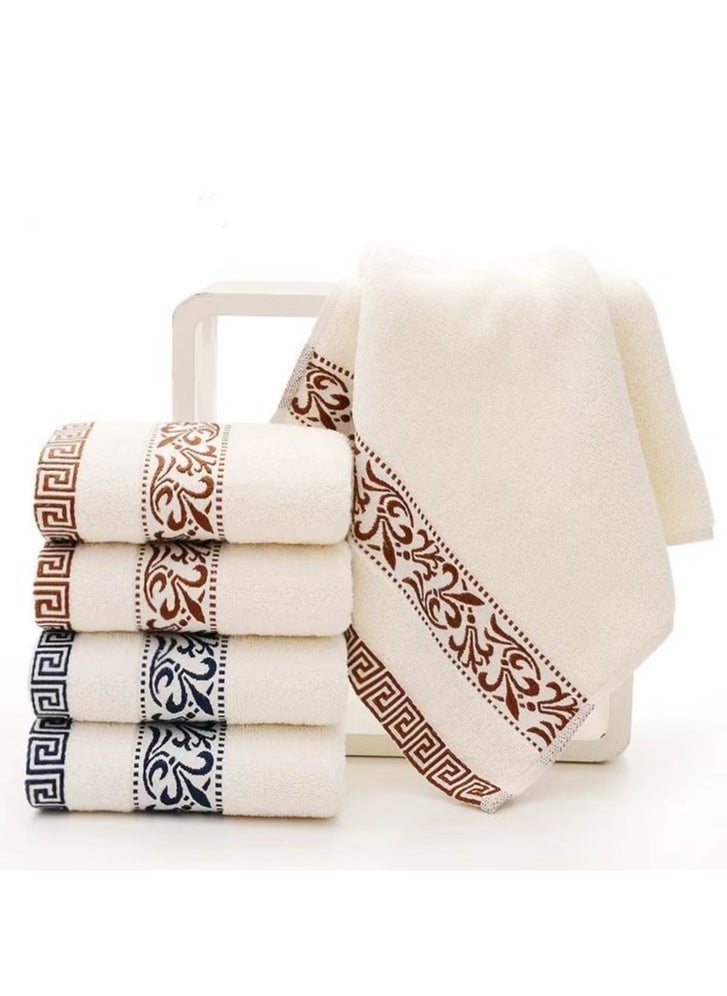 General 4-pack men's and women's face wash and shower towels, soft, absorbent, lint-free, easy to wring out pure cotton towels  - Image 2