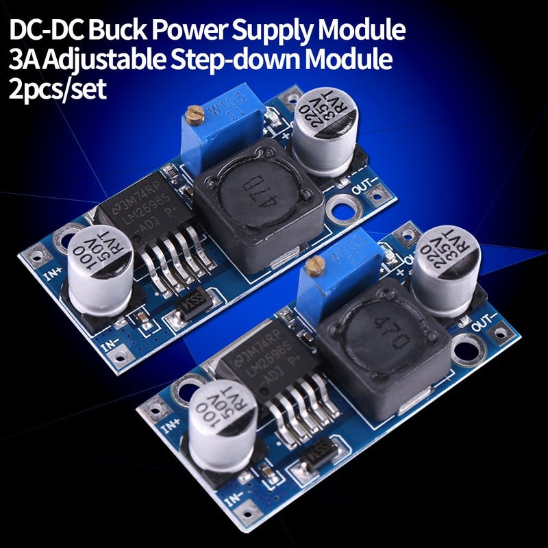 كلاراكو محول DC إلى DC Buck LM2596 من 3.0-40 فولت إلى 1.5-35 فولت وحدة خفض الجهد (8 قطع) - Image 5
