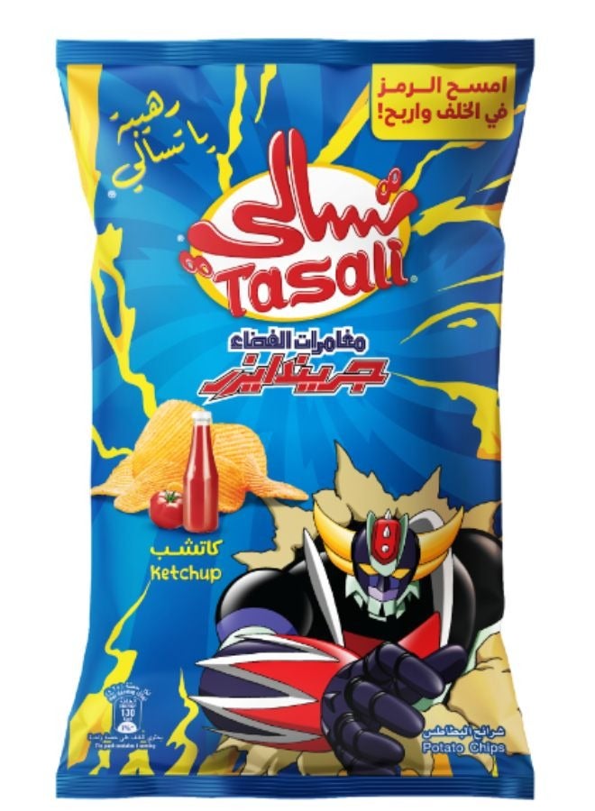 تسالي شيبس البطاطس بنكهة كاتشاب الطماطم 155جم - Image 1